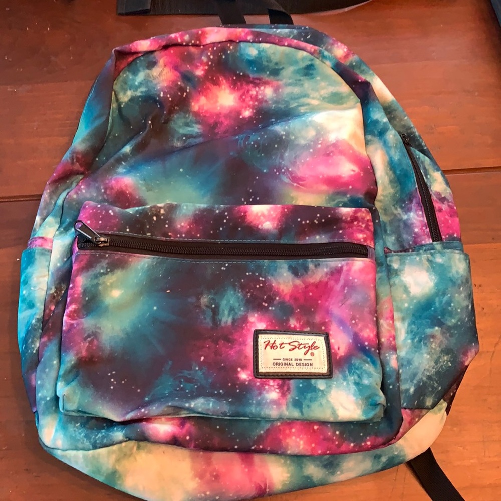 Hot Style galaxy print backpack